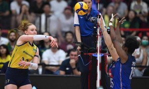 女排世锦赛-巴西3-0法国晋级四强 土耳其3-1淘汰美国