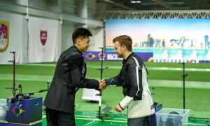 射击世界杯-李越宏卫冕男子手枪速射 姚千寻刘宇坤夺牌