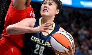 李月汝5中4得8分7板 WNBA飞翼胜卫冕冠军自由人
